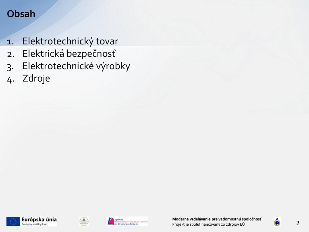 Elektrotechnický tovar ppt stáhnout